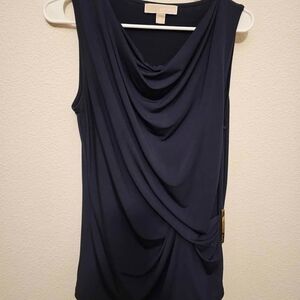 Michael Kors Top M Navy Blue Sleeveless